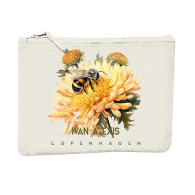 Yellow flowers and bee Thumbnail