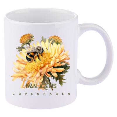 Yellow flowers and bee Thumbnail