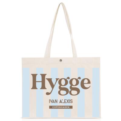 Hygge allover strip sky Brown Thumbnail