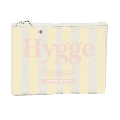 530 L Hygge allover strip yellow POUCH L Thumbnail
