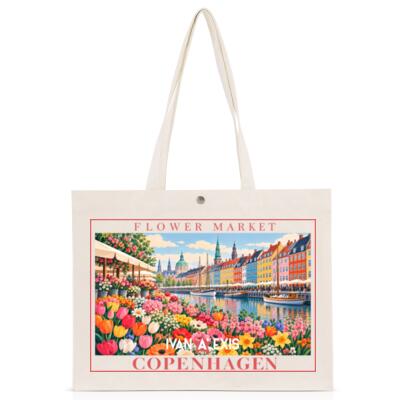 Flower market beach bag Thumbnail