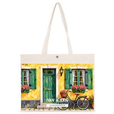 Watercolor Cottage with Bicycle Thumbnail
