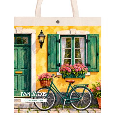 Watercolor Cottage with Bicycle Thumbnail