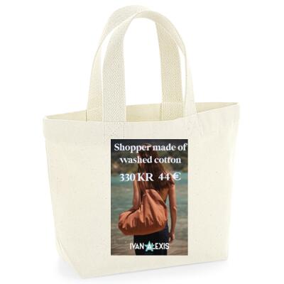Shopper made of washed cotton Thumbnail